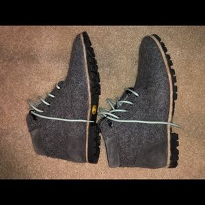 Grey wool Woolrich ankle boots